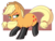 Size: 2400x1800 | Tagged: safe, artist:notenoughapples, applejack, earth pony, pony, g4, somepony to watch over me, boots, clothes, female, fireproof boots, grin, mare, shoes, smiling, solo, transparent background