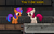 Size: 225x145 | Tagged: safe, oc, oc only, earth pony, pony, unicorn, fallout equestria, game: fallout equestria: remains, blank flank, cropped, duo, female, filly, foal, game screencap, hooves, horn, ladder, platformer