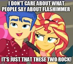 Size: 533x468 | Tagged: safe, artist:mlpfan3991, edit, edited screencap, screencap, flash sentry, sunset shimmer, cheer you on, equestria girls, g4, my little pony equestria girls: better together, cropped, female, male, ship:flashimmer, shipping, straight