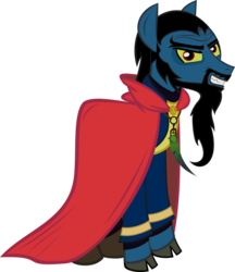 Size: 4971x5759 | Tagged: safe, artist:tales-fables, oc, oc:thirsty spell, pony, absurd resolution, cloak, clothes, cloven hooves, male, simple background, stallion, transparent background