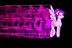 Size: 1800x1200 | Tagged: safe, artist:trussgawka, oc, oc only, oc:fetch, pegasus, pony, black background, eyes closed, female, mare, ponified, simple background, solo