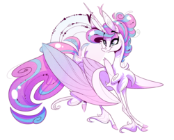 Size: 2474x1997 | Tagged: safe, artist:marbola, princess flurry heart, alicorn, pony, g4, chest fluff, female, horn, long ears, long horn, mare, older, older flurry heart, simple background, solo, unshorn fetlocks, white background