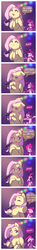 Size: 1772x11870 | Tagged: safe, artist:katputze, fluttershy, pinkie pie, pony, g4, ahhh, chest fluff, comic, cute, dilemma, microphone, pinkie being pinkie, shyabetes, singing, song reference