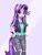 Size: 1536x2048 | Tagged: safe, artist:siripim111, starlight glimmer, unicorn, anthro, equestria girls specials, g4, my little pony equestria girls: mirror magic, abstract background, clothes, cute, equestria girls outfit, female, glimmerbetes, hand on hip, hat, solo