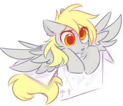 Size: 1868x1608 | Tagged: safe, artist:mirtash, derpy hooves, pegasus, pony, rcf community, g4, box, female, pony in a box, simple background, solo, white background