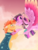 Size: 768x1024 | Tagged: safe, artist:wanderingpegasus, sunburst, twilight sparkle, alicorn, pony, unicorn, g4, boop, digital art, eyes closed, female, floppy ears, glasses, male, mare, noseboop, ship:twiburst, shipping, smiling, stallion, straight, twilight sparkle (alicorn), unshorn fetlocks