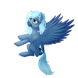 Size: 3500x3500 | Tagged: safe, artist:starshade, oc, oc only, oc:sky crystal, pegasus, pony, commission, cute, cutie mark, female, full body, high res, mare, simple background, smiling, solo, white background, ych result