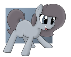 Size: 1876x1504 | Tagged: safe, artist:axlearts, oc, oc only, oc:delpone, earth pony, pony, abstract background, smiling, solo