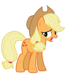 Size: 6095x6586 | Tagged: safe, artist:estories, applejack, earth pony, pony, g4, absurd resolution, female, hat, simple background, solo, transparent background, vector