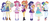 Size: 7935x3365 | Tagged: safe, artist:5mmumm5, applejack, fluttershy, pinkie pie, rainbow dash, rarity, sci-twi, sunset shimmer, twilight sparkle, alicorn, human, pony, unicorn, equestria girls, equestria girls specials, g4, my little pony equestria girls: better together, my little pony equestria girls: spring breakdown, armpits, clothes, converse, cute, dress, female, glasses, high heels, holding a pony, human ponidox, humane five, humane seven, humane six, implied lesbian, implied scitwishimmer, implied shipping, implied sunsetsparkle, lesbian, looking at you, mare, miniskirt, one eye closed, ponytail, self ponidox, ship:rarijack, ship:sunsetsparkle, shipping, shoes, shorts, simple background, skirt, twilight sparkle (alicorn), white background, wink