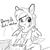 Size: 1152x1152 | Tagged: safe, artist:tjpones, rainbow dash, anthro, g4, clothes, cute, dashabetes, fanfic, female, monochrome, shirt, solo, t-shirt, wings