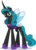 Size: 3628x5000 | Tagged: safe, artist:luckreza8, gameloft, idw, queen chrysalis, changeling, changeling queen, g4, my little pony: magic princess, crown, cute, cutealis, fangs, female, glasses, idw showified, jewelry, looking at you, mirror universe, regalia, reversalis, simple background, slit pupils, solo, transparent background, vector