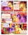 Size: 800x1000 | Tagged: safe, artist:mykin, artist:newbiespud, edit, edited screencap, screencap, applejack, twilight sparkle, earth pony, pony, unicorn, comic:friendship is dragons, g4, book, collaboration, comic, dialogue, eyes closed, female, freckles, golden oaks library, grin, hat, looking down, mare, prone, raised hoof, screencap comic, smiling, unicorn twilight, wide eyes