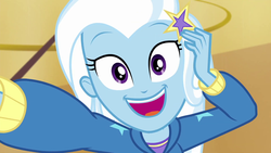 Size: 1920x1080 | Tagged: safe, screencap, trixie, do it for the ponygram!, equestria girls, g4, my little pony equestria girls: better together, barrette, cute, diatrixes, female, photo, selfie, solo, suddenly trixie