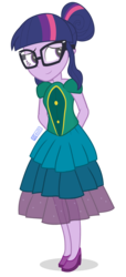 Size: 500x1100 | Tagged: safe, artist:dm29, sci-twi, twilight sparkle, equestria girls, g4, clothes, commission, cute, dress, fancy dress, female, hands behind back, solo, twiabetes