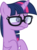 Size: 6000x8200 | Tagged: safe, artist:caliazian, sci-twi, twilight sparkle, pony, unicorn, equestria girls, equestria girls series, g4, spring breakdown, spoiler:eqg series (season 2), .ai available, absurd resolution, equestria girls ponified, female, glasses, mare, ponified, simple background, solo, transparent background, unicorn sci-twi, vector