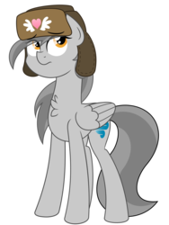 Size: 7047x9375 | Tagged: safe, artist:besttubahorse, oc, oc only, oc:zippy snips, pegasus, pony, absurd resolution, chest fluff, clothes, hat, simple background, solo, tall, thin, transparent background, ushanka, vector