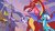 Size: 1918x1078 | Tagged: safe, screencap, amarant, basil, princess ember, prominence, vex, dragon, g4, the last problem, leak, bloodstone scepter, canterlot, dragoness, female, flying, male, mid-blink screencap