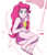Size: 1968x2283 | Tagged: safe, artist:sumin6301, pinkie pie, equestria girls, g4, ass, barefoot, beach, beach chair, butt, chair, clothes, feet, female, looking at you, one-piece swimsuit, sand, smiling, soles, solo, swimsuit, toenails, toes