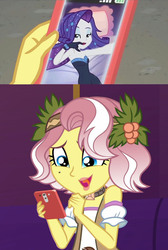 Size: 720x1074 | Tagged: safe, edit, edited screencap, screencap, rarity, vignette valencia, equestria girls, equestria girls series, g4, inclement leather, rollercoaster of friendship, the other side, spoiler:choose your own ending (season 2), spoiler:eqg series (season 2), female, inclement leather: vignette valencia, lesbian, rarignette, shipping