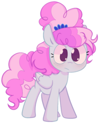 Size: 500x619 | Tagged: safe, artist:pinkiespresent, cotton sky, pegasus, pony, g4, background pony, female, mare, no pupils, simple background, solo, transparent background