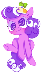 Size: 538x960 | Tagged: safe, artist:pinkiespresent, screwball, earth pony, pony, g4, accessory, cute, female, hat, mare, propeller hat, screwbetes, simple background, smiling, solo, transparent background