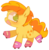 Size: 500x513 | Tagged: safe, artist:pinkiespresent, peachy pie, earth pony, pony, g4, my little pony: friendship is magic, the show stoppers, cute, female, filly, no pupils, open mouth, profile, roller skates, simple background, solo, transparent background