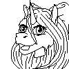 Size: 100x100 | Tagged: safe, artist:wolvenlair, oc, oc:fleurbelle, alicorn, pony, alicorn oc, black and white, bow, female, grayscale, hair bow, mare, monochrome, pixel art