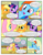 Size: 612x792 | Tagged: safe, artist:newbiespud, edit, edited screencap, screencap, applejack, fluttershy, rainbow dash, twilight sparkle, earth pony, pegasus, pony, unicorn, comic:friendship is dragons, g4, my little pony: friendship is magic, the last roundup, cloud, comic, desert, dialogue, eyes closed, female, flying, freckles, mare, sad, screencap comic, smiling, unicorn twilight