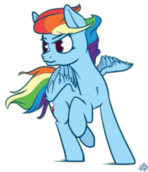 Size: 950x1100 | Tagged: safe, artist:umgaris, rainbow dash, pegasus, pony, g4, colored, female, simple background, solo, wings
