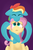 Size: 4000x6000 | Tagged: safe, artist:antimationyt, fluttershy, rainbow dash, pegasus, pony, g4, duo, female, floppy ears, gradient background, hug, hug from behind, lesbian, lineless, looking up, mare, open mouth, ship:flutterdash, shipping, sitting, spread wings, stray strand, wings