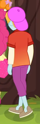 Size: 162x503 | Tagged: safe, screencap, fry lilac, equestria girls, equestria girls series, five lines you need to stand in, g4, spoiler:eqg series (season 2), background human, backwards ballcap, baseball cap, cap, clothes, cropped, hat, male, no socks, pants
