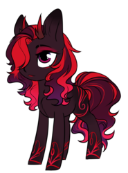 Size: 832x1127 | Tagged: safe, artist:cloud-fly, oc, oc only, earth pony, pony, female, horns, mare, simple background, solo, transparent background