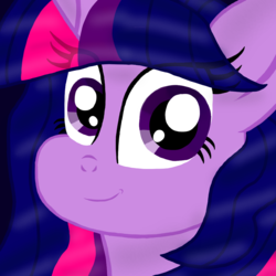 Size: 1000x1000 | Tagged: safe, artist:php185, twilight sparkle, alicorn, pony, g4, female, hairstyle, solo