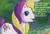 Size: 625x424 | Tagged: safe, edit, edited screencap, editor:korora, screencap, puzzlemint, pony, g3, greetings from unicornia, bronybait, cropped, cute, flower, puzzlebetes, speech, that pony sure does love puzzles, tree