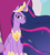 Size: 787x881 | Tagged: safe, screencap, spike, twilight sparkle, alicorn, dragon, pony, g4, the last problem, cropped, ethereal mane, offscreen character, older, older twilight, older twilight sparkle (alicorn), princess twilight 2.0, solo focus, twilight sparkle (alicorn), twilight sparkle is not amused, unamused, winged spike, wings
