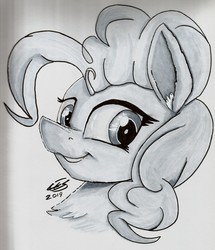 Size: 2550x2966 | Tagged: safe, artist:sigilponies, pinkie pie, earth pony, pony, g4, bust, high res, portrait, traditional art