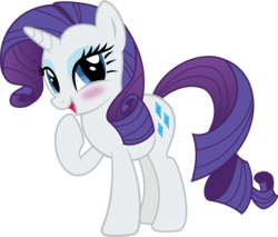 Size: 3317x2831 | Tagged: safe, artist:wissle, rarity, pony, unicorn, g4, blushing, cute, female, high res, looking at you, mare, open mouth, raribetes, rarity day, show accurate, simple background, solo, transparent background, vector