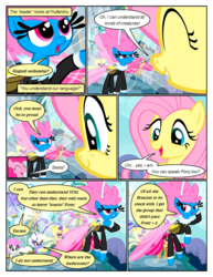 Size: 612x792 | Tagged: safe, artist:newbiespud, edit, edited screencap, screencap, cotton (g4), fluttershy, pinkie pie, seabreeze, twinkle (g4), twirly, breezie, earth pony, pegasus, pony, comic:friendship is dragons, g4, it ain't easy being breezies, annoyed, clothes, comic, dialogue, eyes closed, female, male, mare, raised hoof, saddle bag, screencap comic, smiling, suspicious, unamused, unnamed breezie, unnamed character