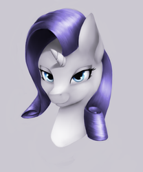 Size: 1000x1200 | Tagged: safe, artist:ray-frost, rarity, pony, unicorn, g4, bust, female, portrait, solo