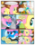 Size: 612x792 | Tagged: safe, artist:newbiespud, edit, edited screencap, screencap, applejack, fluttershy, rainbow dash, seabreeze, twinkle (g4), twirly, breezie, earth pony, pegasus, pony, comic:friendship is dragons, g4, clothes, comic, dialogue, female, fluttershy's cottage (interior), flying, freckles, frown, hat, looking down, male, mare, sad, screencap comic, smiling, unamused, unnamed breezie, unnamed character, worried