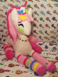 Size: 1963x2617 | Tagged: safe, oc, oc only, earth pony, pony, irl, lying down, photo, plushie, prone, solo