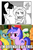 Size: 599x901 | Tagged: safe, artist:shepherd0821, edit, edited screencap, screencap, applejack, big macintosh, cherry berry, fluttershy, granny smith, sassaflash, sea swirl, seafoam, twilight sparkle, earth pony, anthro, g4, my little pony: friendship is magic, the super speedy cider squeezy 6000, 4koma, comic, fluttershy hates dolphins