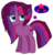 Size: 801x842 | Tagged: safe, artist:徐詩珮, oc, oc only, oc:eany sparkle, pony, unicorn, g4, female, magical lesbian spawn, mare, next generation, offspring, parent:tempest shadow, parent:twilight sparkle, parents:tempestlight, simple background, transparent background