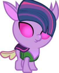 Size: 805x992 | Tagged: safe, oc, oc only, oc:magda sparkle, changedling, changeling, changepony, hybrid, nymph, interspecies offspring, next generation, offspring, parent:thorax, parent:twilight sparkle, parents:twirax, simple background, smiling, transparent background, young
