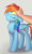 Size: 2972x5000 | Tagged: safe, artist:irisarco, rainbow dash, human, pegasus, pony, g4, :3, behaving like a cat, chest fluff, cute, dashabetes, disembodied hand, eyes closed, female, floppy ears, hand, human on pony petting, mare, offscreen character, offscreen human, petting, simple background