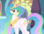 Size: 3300x2550 | Tagged: safe, artist:badumsquish, derpibooru exclusive, princess celestia, alicorn, half-pony, pony, human head pony, equestria girls, abomination, canterlot, canterlot castle, crown, cursed image, ethereal mane, eyeliner, female, folded wings, god is dead, human head, jewelry, looking at you, makeup, my horse prince, palace, regalia, reverse anthro, smiling, smirk, solo, tardy the man pony, wat, what has magic done, what has science done, why, wings