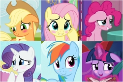 Size: 4000x2676 | Tagged: safe, screencap, applejack, fluttershy, pinkie pie, rainbow dash, rarity, twilight sparkle, alicorn, pony, a hearth's warming tail, a trivial pursuit, g4, my little pony best gift ever, simple ways, the last roundup, the mysterious mare do well, blushing, book, cute, dashabetes, diapinkes, female, floppy ears, high res, jackabetes, mane six, mare, raribetes, shyabetes, twiabetes, twilight sparkle (alicorn)