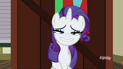 Size: 1920x1080 | Tagged: safe, screencap, rarity, pony, unicorn, dragon dropped, g4, discovery family logo, faic, female, mare, post office, smiling