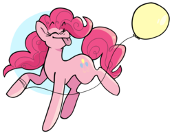 Size: 1852x1438 | Tagged: safe, artist:electrixraven, pinkie pie, earth pony, pony, g4, :p, abstract background, balloon, cute, diapinkes, eyes closed, female, mare, solo, tongue out